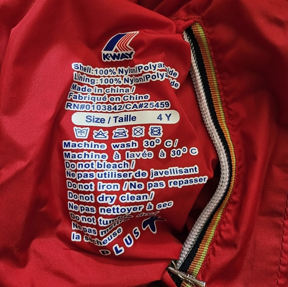 KWAY Kids Jacques Plus Reversible Packable Jacket - Picture 3 of 7